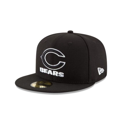 Chicago Bears Gorra | New Era NFL 59fifty Fitted Cap Mexico - Negros